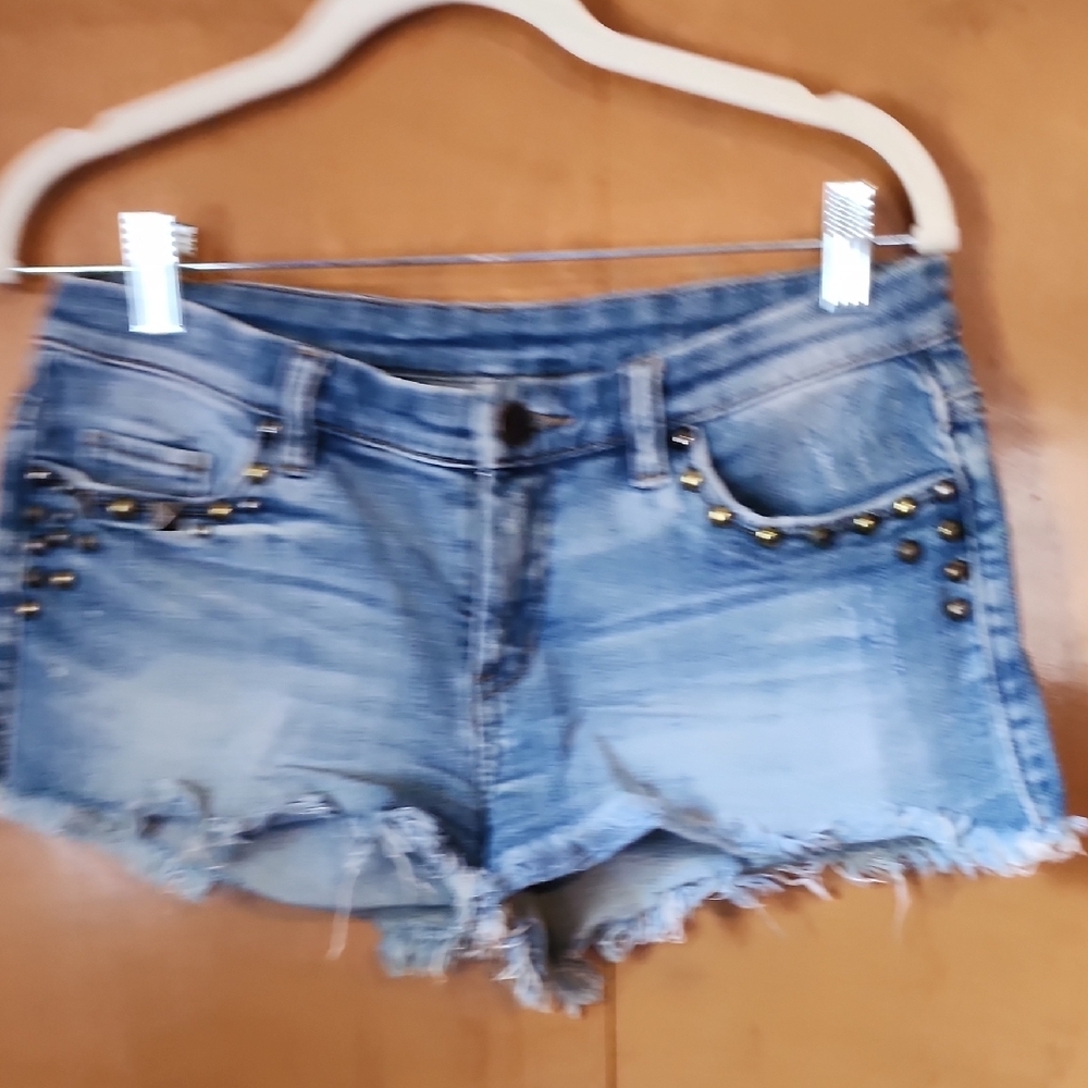 Studded Denim Women Shorts